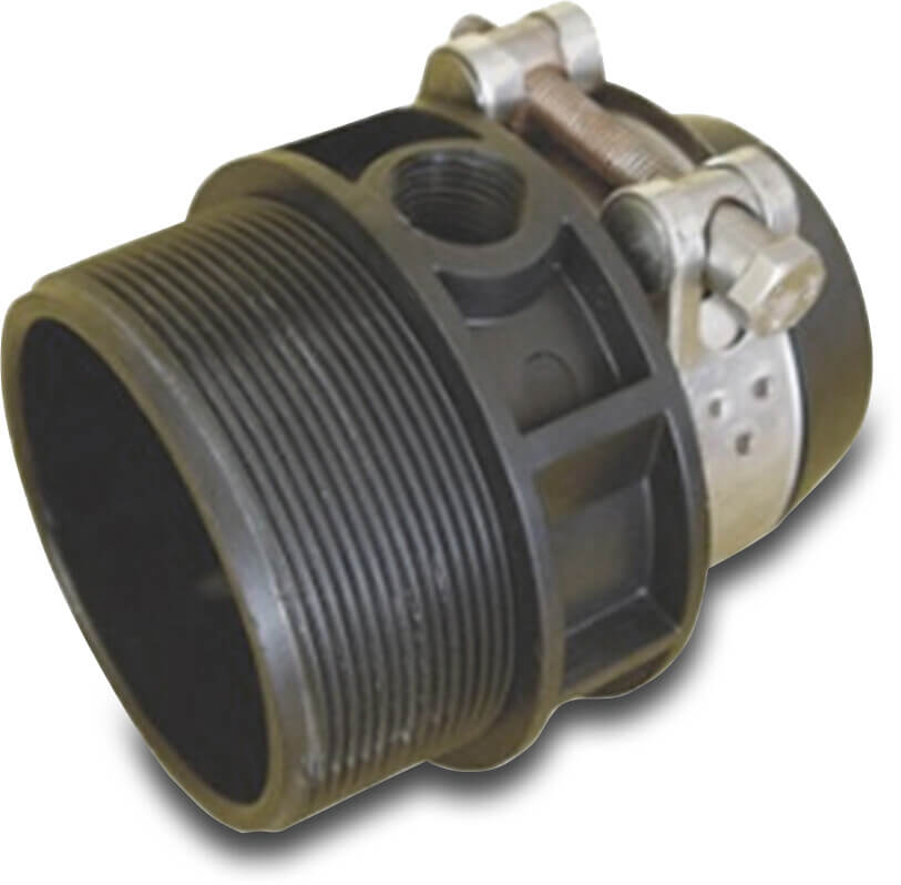 Netafim Flat hose connector kit 76 mm x 3" Schelle x Außengewinde Typ FlexNet