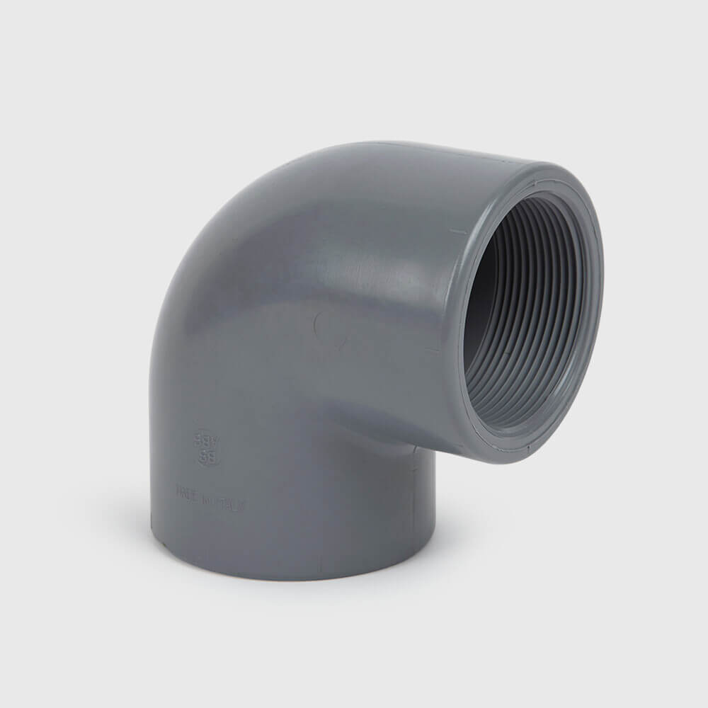 Comer Knie 90° ABS 1/2" imperial lijmmof x binnendraad