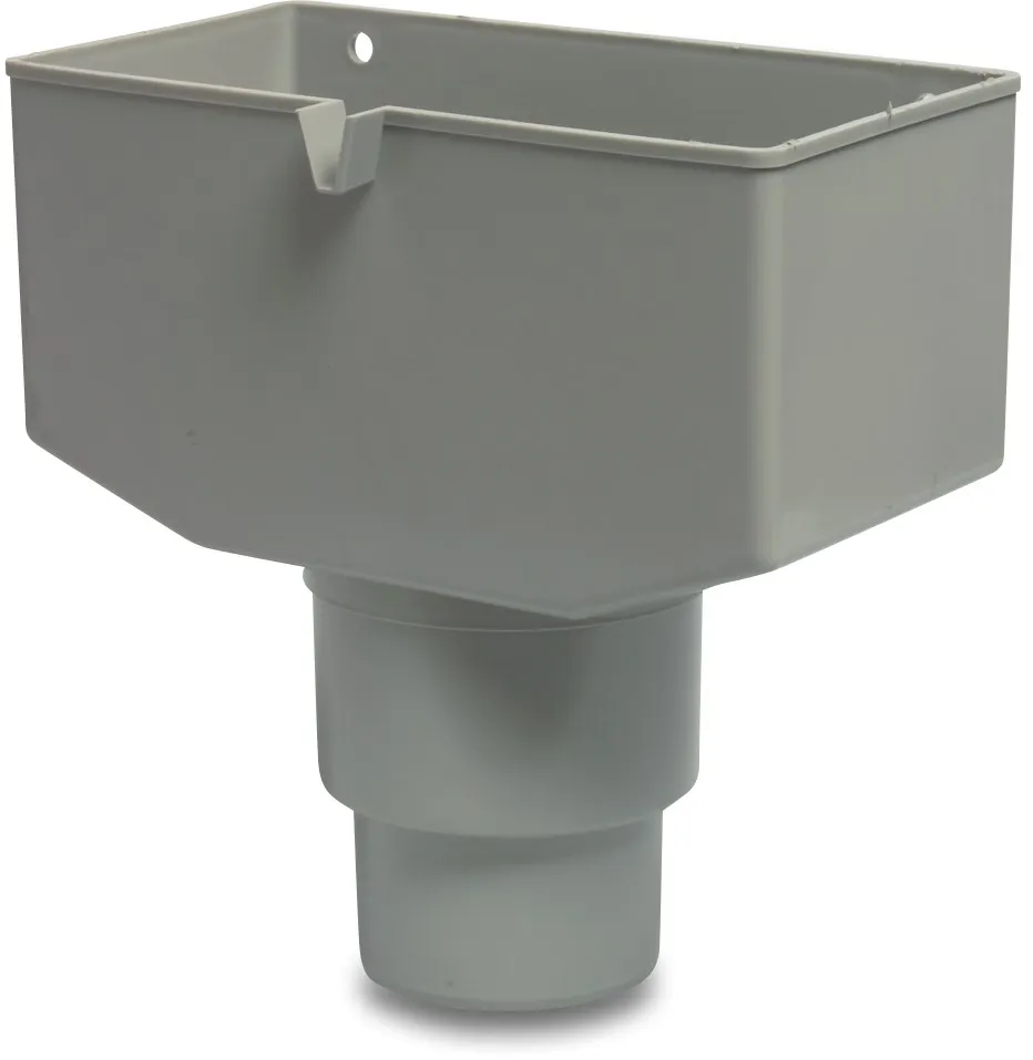 Regenwasserüberlauf PVC-U 80/100 mm Grau type T1
