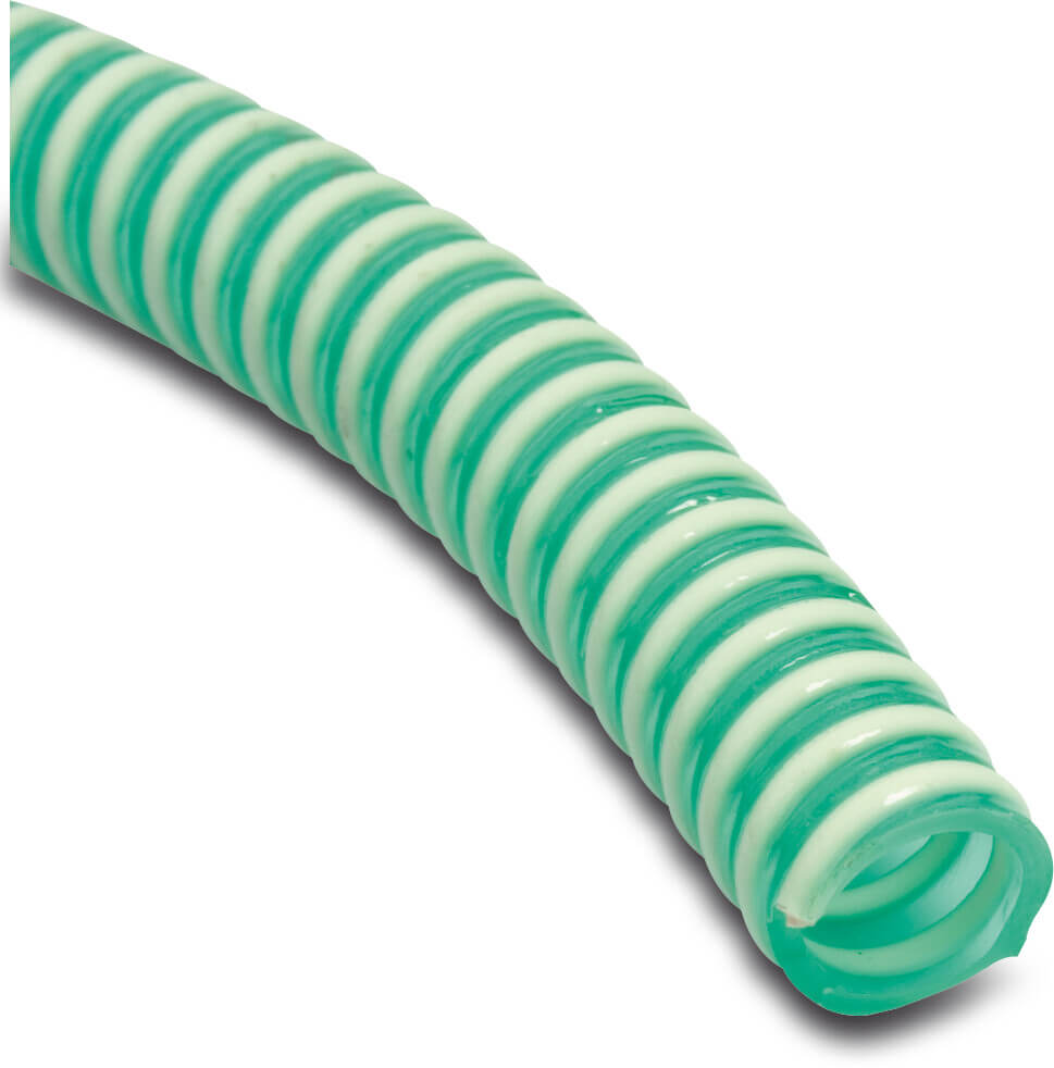 Spiral sugslang PVC 6 bar ljusgrön