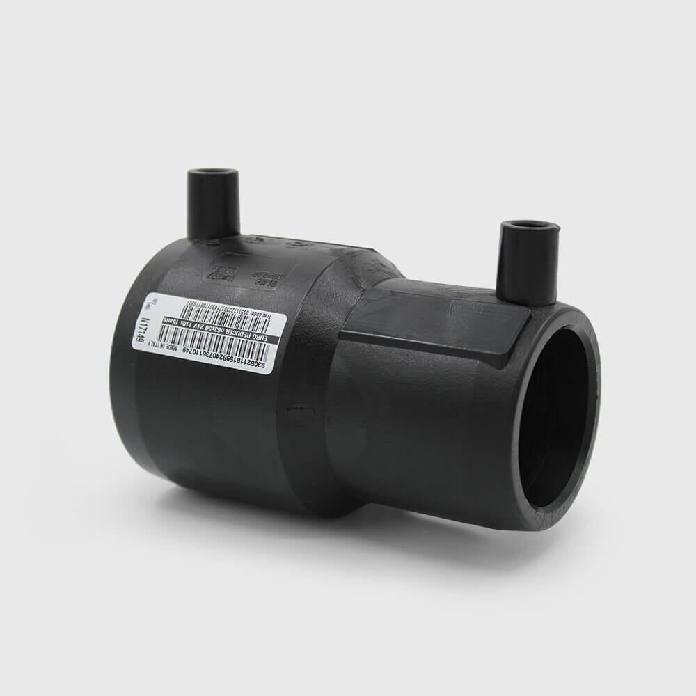 Profec Reducer socket PE100 50 mm x 40 mm electrofusion socket SDR11 24VAC 10bar 16bar black DVGW