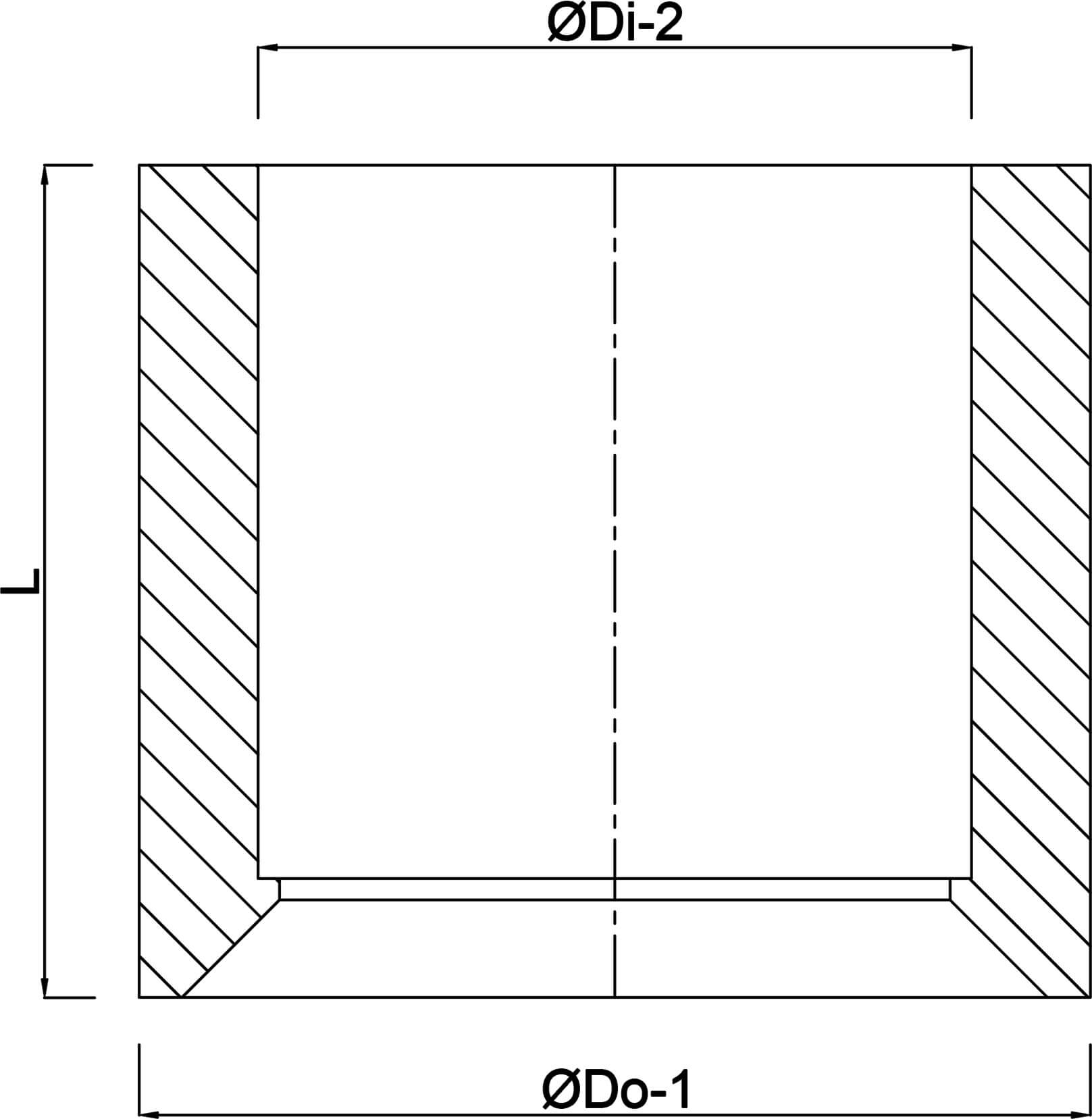 Profec Reducer bush PVC-U 110 mm x 75 mm glue spigot x glue socket 16bar grey