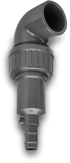 VDL Afløbsventil PVC-U 32 mm limmuffe 6bar grå