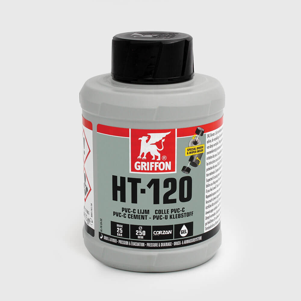 Griffon PVC-C lijm 0.5ltr met kwast type HT120