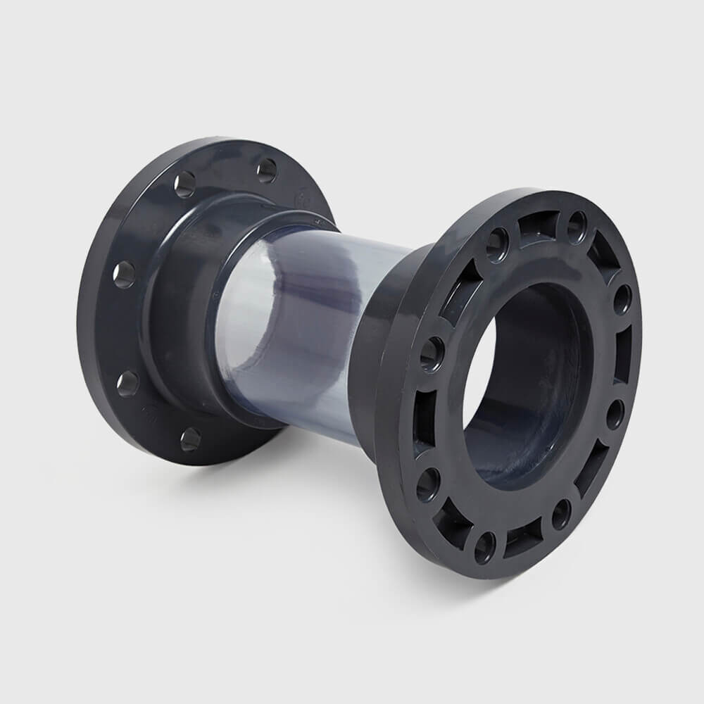 Profec Sight glass PVC-U 63 mm glue socket 6bar DN50 transparent type A
