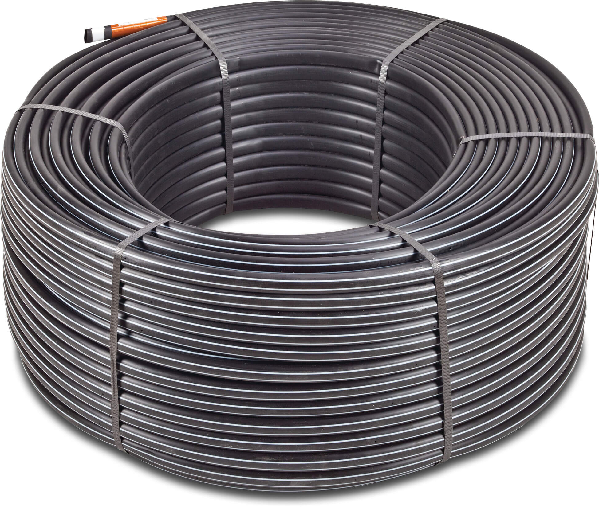 NaanDan Drypslange PE 20 mm x 1,2 mm 47mil 4bar 130mikron 1,6L/t 50cm sort 300m type Amnon PC AS
