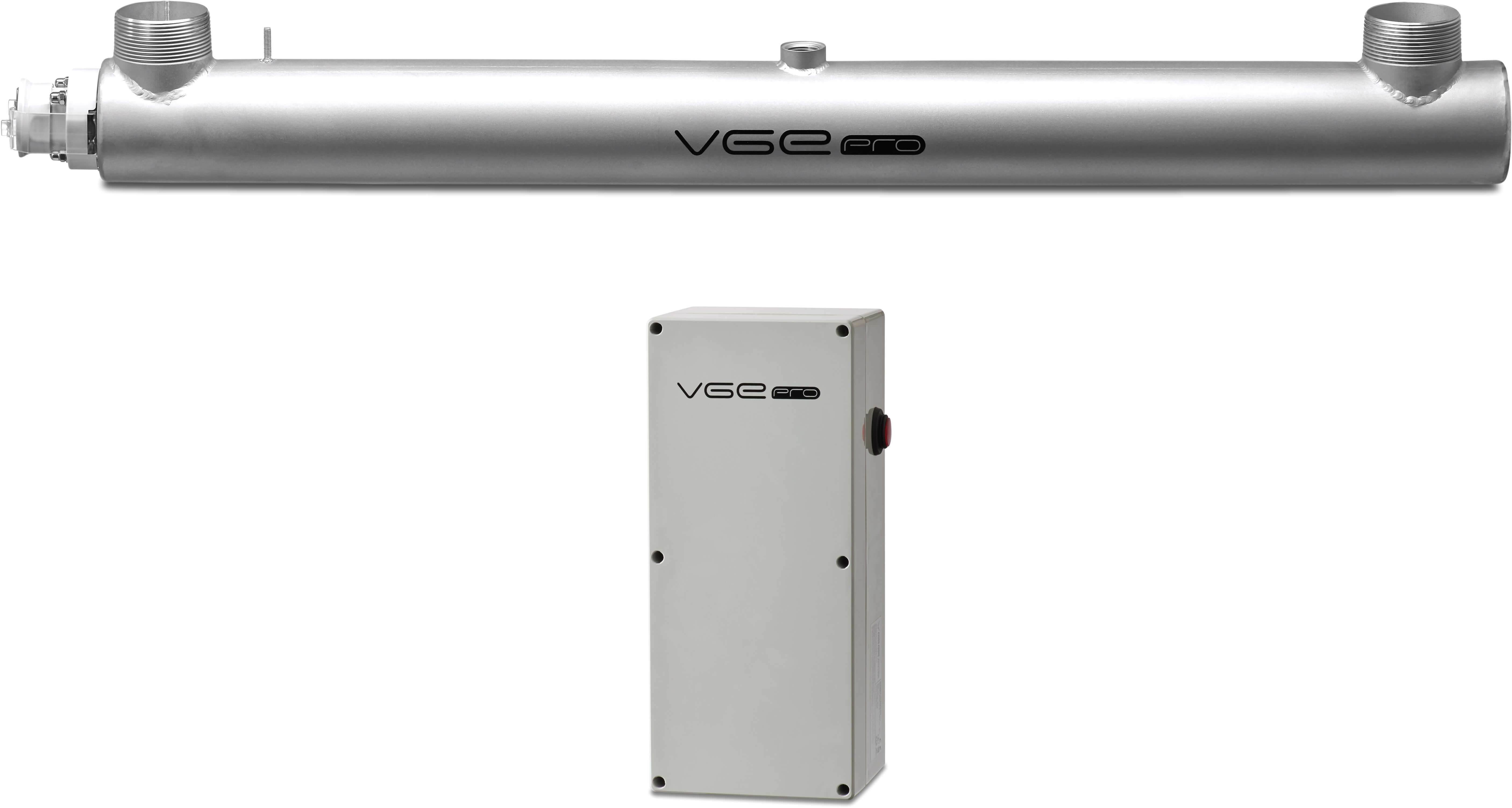 VGE Pro Low UV lampesystem rustfri stål type Basic 200-76