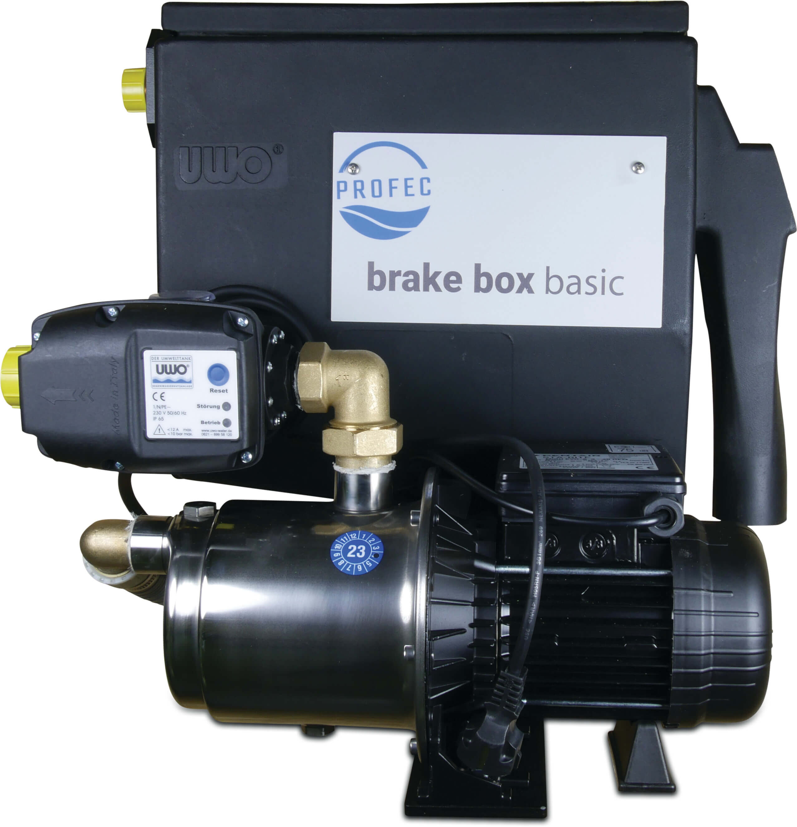 Profec Break tank 4bar type Force with self priming boosterpump and pressure switch with dry running protection