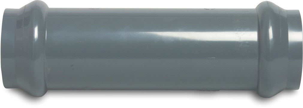 Repair socket PVC-U 63 mm ring seal 10bar grey