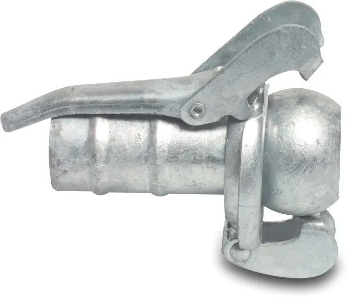 Schnellkupplung Stahl Verzinkt 50 mm x 50 mm M-Teil Bauer x Schlauchtülle type Bauer S77
