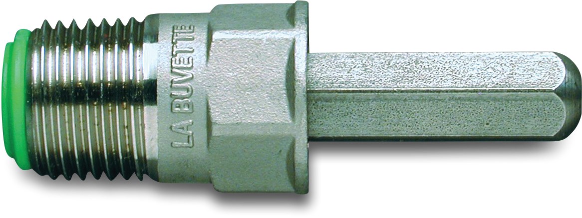 La Buvette Finger moistener stainless steel 1/2" male thread type Poustube