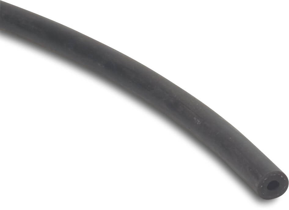 Rubber hose NBR 8 mm x 14,4 mm x 3,2 mm 10bar black 50m type OPG