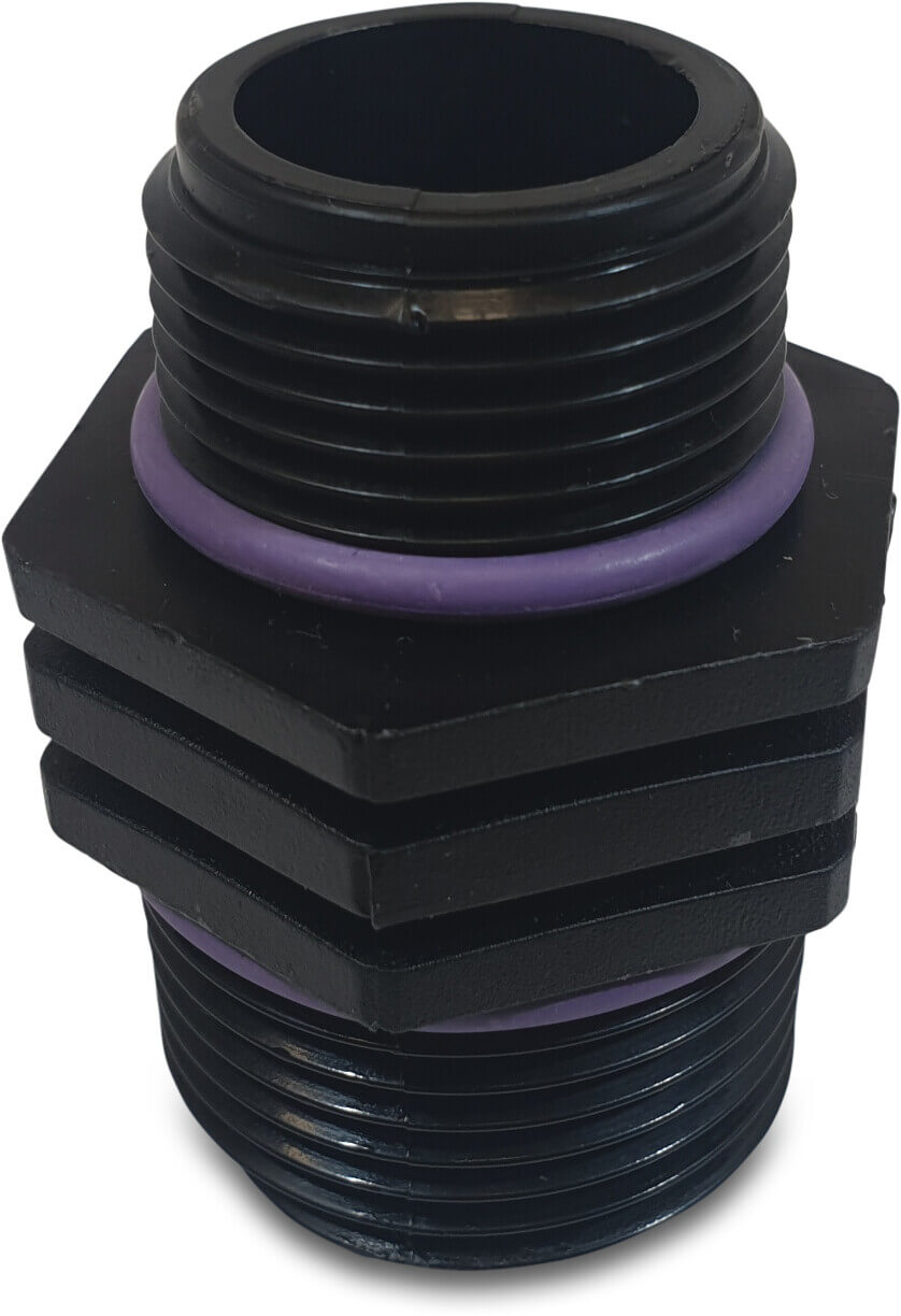 Tavlit Reducer nipple PP 2" x 1 1/4" male thread 10bar type Self Seal