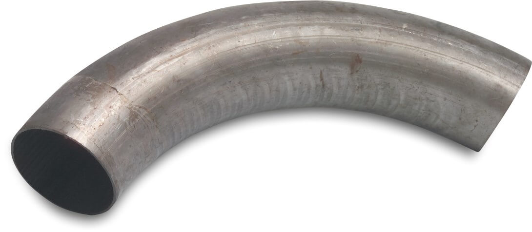 Bend 90° steel 100 mm x 100 mm x 2 mm butt welding