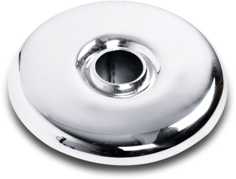 Ocean Cover for inlet fitting stainless steel 316 1 1/2" male thread stainless steel type Standard Round