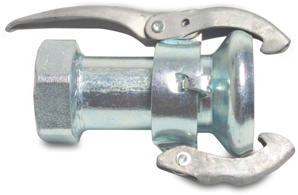 Quick coupler adaptor steel galvanised 50 mm x 2" female part Perrot x female thread type Perrot