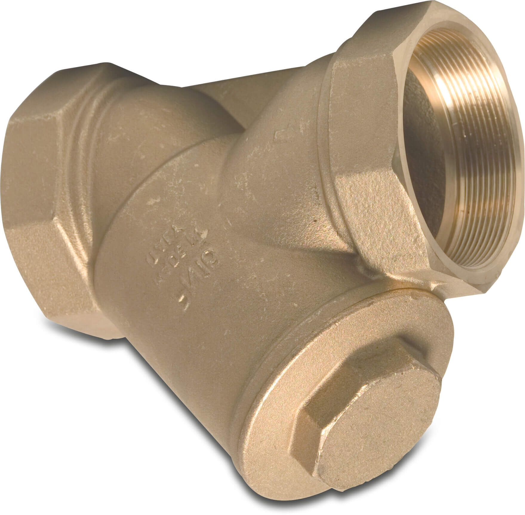 Profec Inline Filter brass 2 1/2" female thread 16bar 830micron stainless steel 304