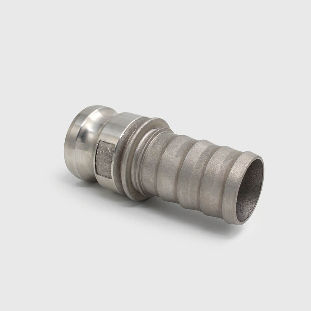 Quick coupler stainless steel 316 1" x 25 mm male part Camlock x hose tail 16bar type Camlock E