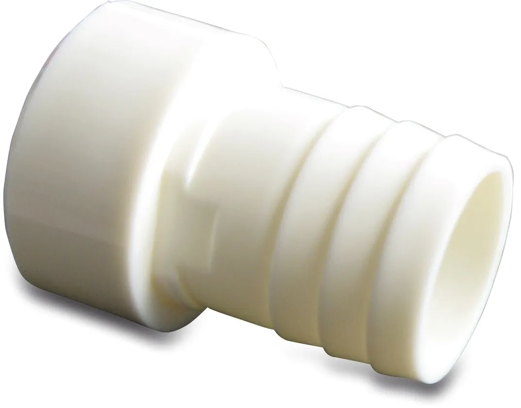 Schlauchtülle 50 mm x 38 mm Stutzen x Schlauchtülle 10bar Weiß
