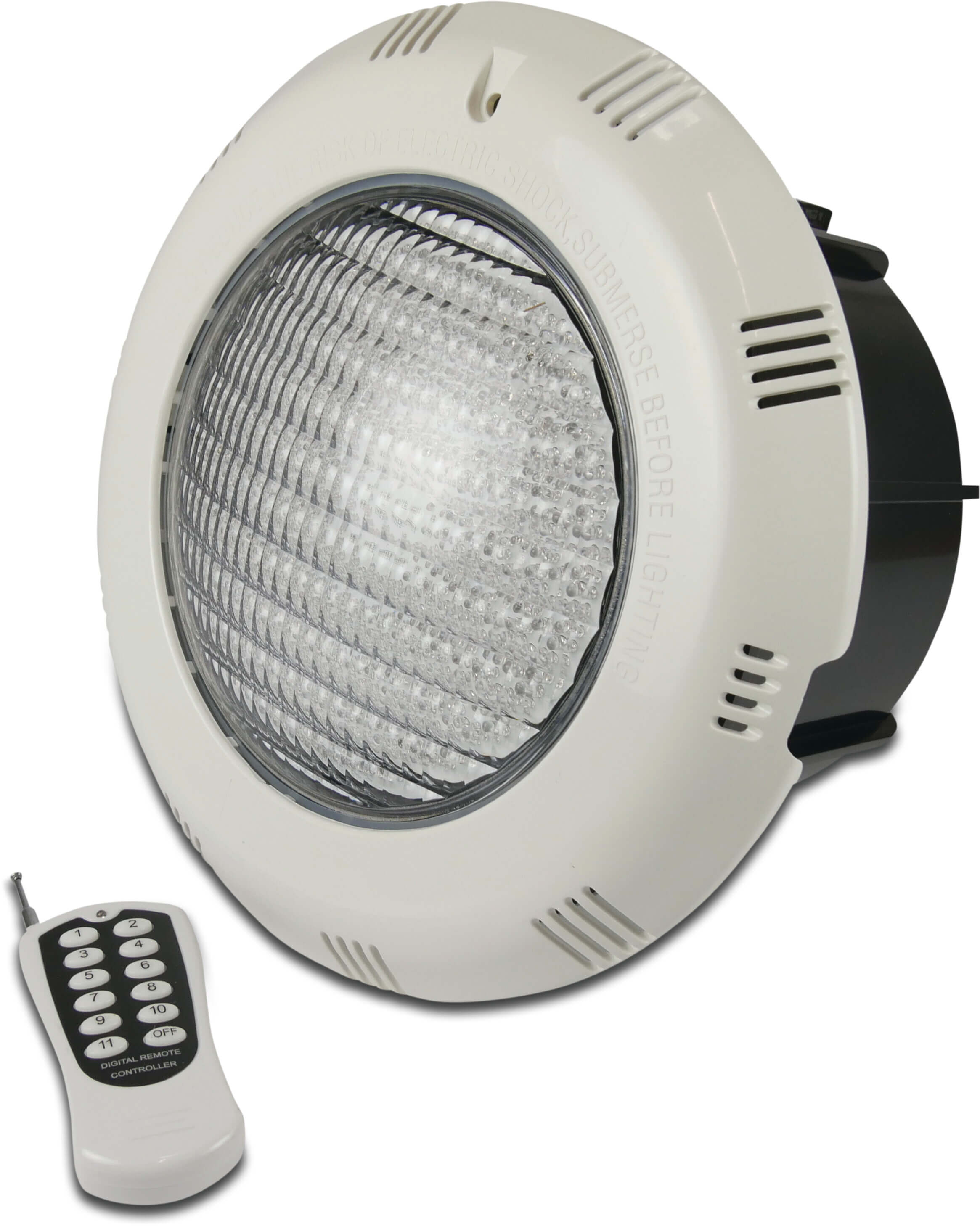 Flotide Zwembad LED lamp 12VAC LED-P300V PAR56 RGB type versterkte flens RGB 16W