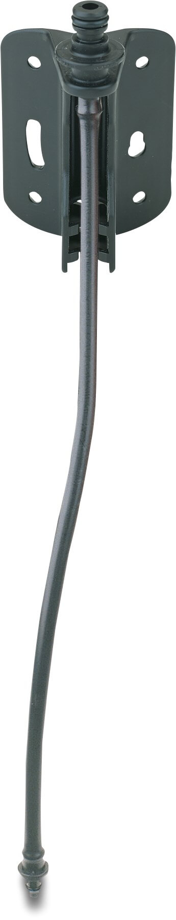 NaanDanJain Monteringsenhed med PVC slange plastik 4/7 mm konisk M x indstik 3.0bar 100cm 1m type Flipper