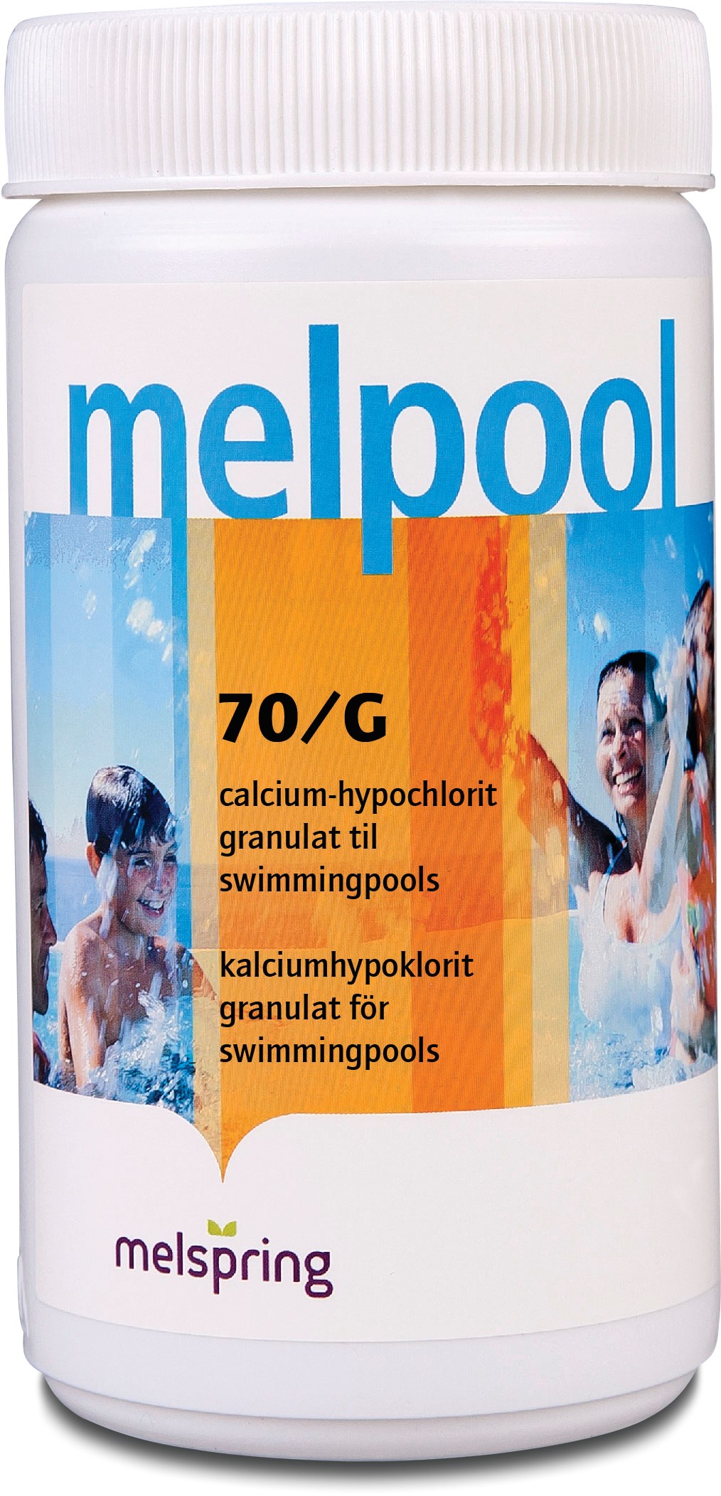 Melpool 70/G calciumhypochloriet, gehydrateerd granulaat 70% Cl. 5000g NL