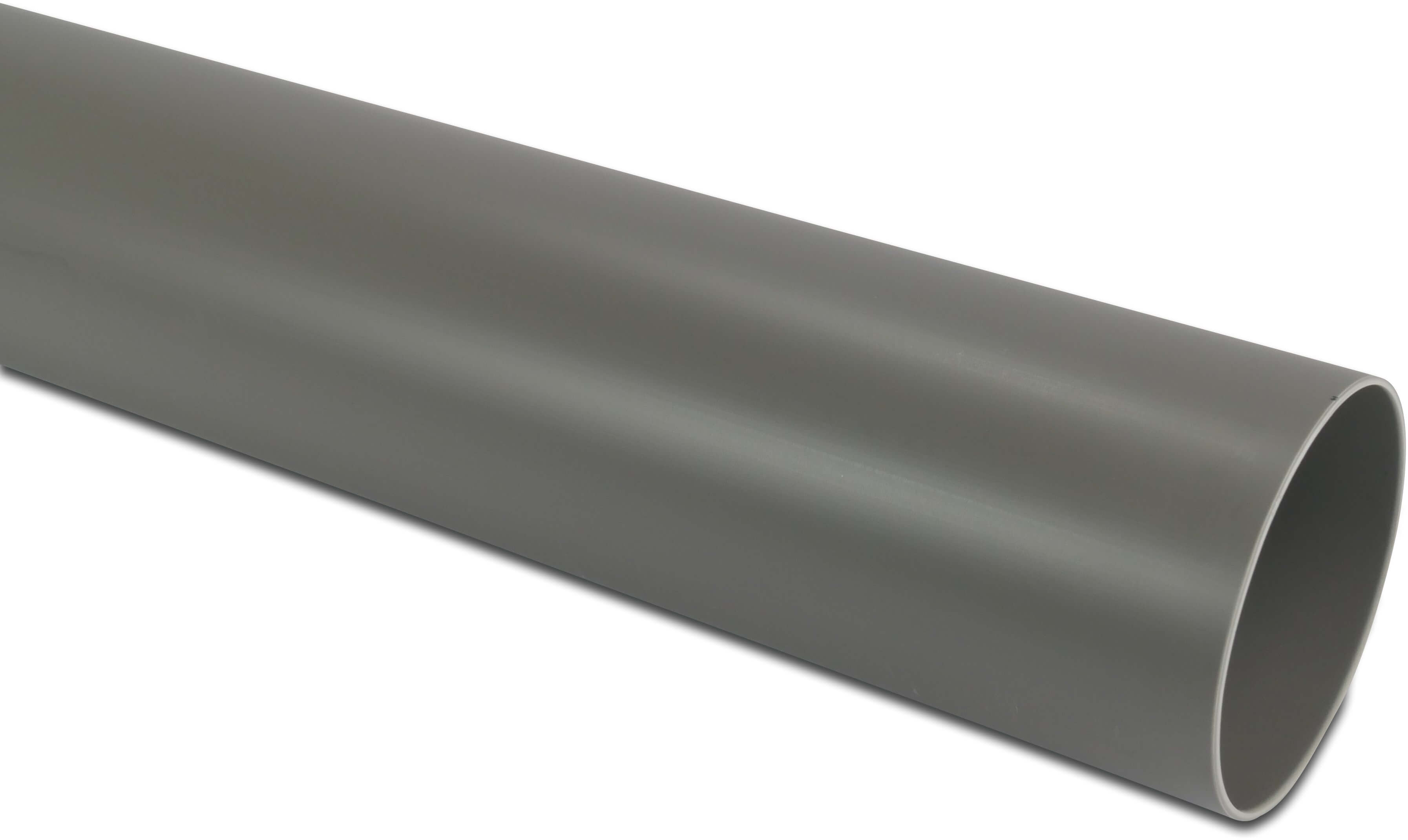 Drainage pipe PVC-U 32 mm x 3,0 mm SN4 plain grey 5m KOMO