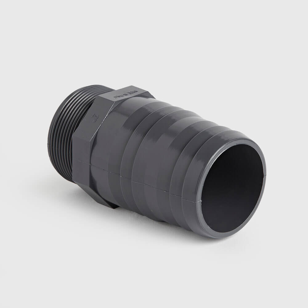 Hose tail adaptor PVC-U 3/4" x 25 mm male thread x hose tail