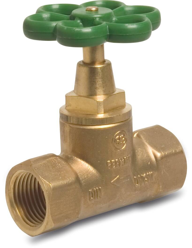 Globe valve brass 1/2" female thread 10bar type 1105