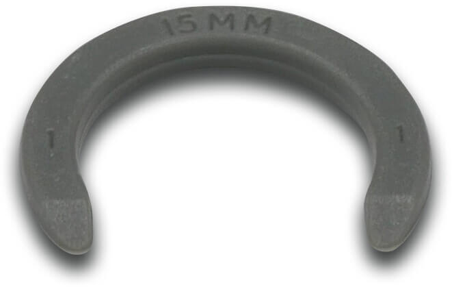 Speedfit Locking clip POM 15 mm grey