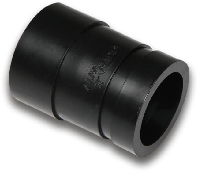 Adaptor bush PE100 2" x 50 mm butt welding x Victaulic SDR7,4 40bar black