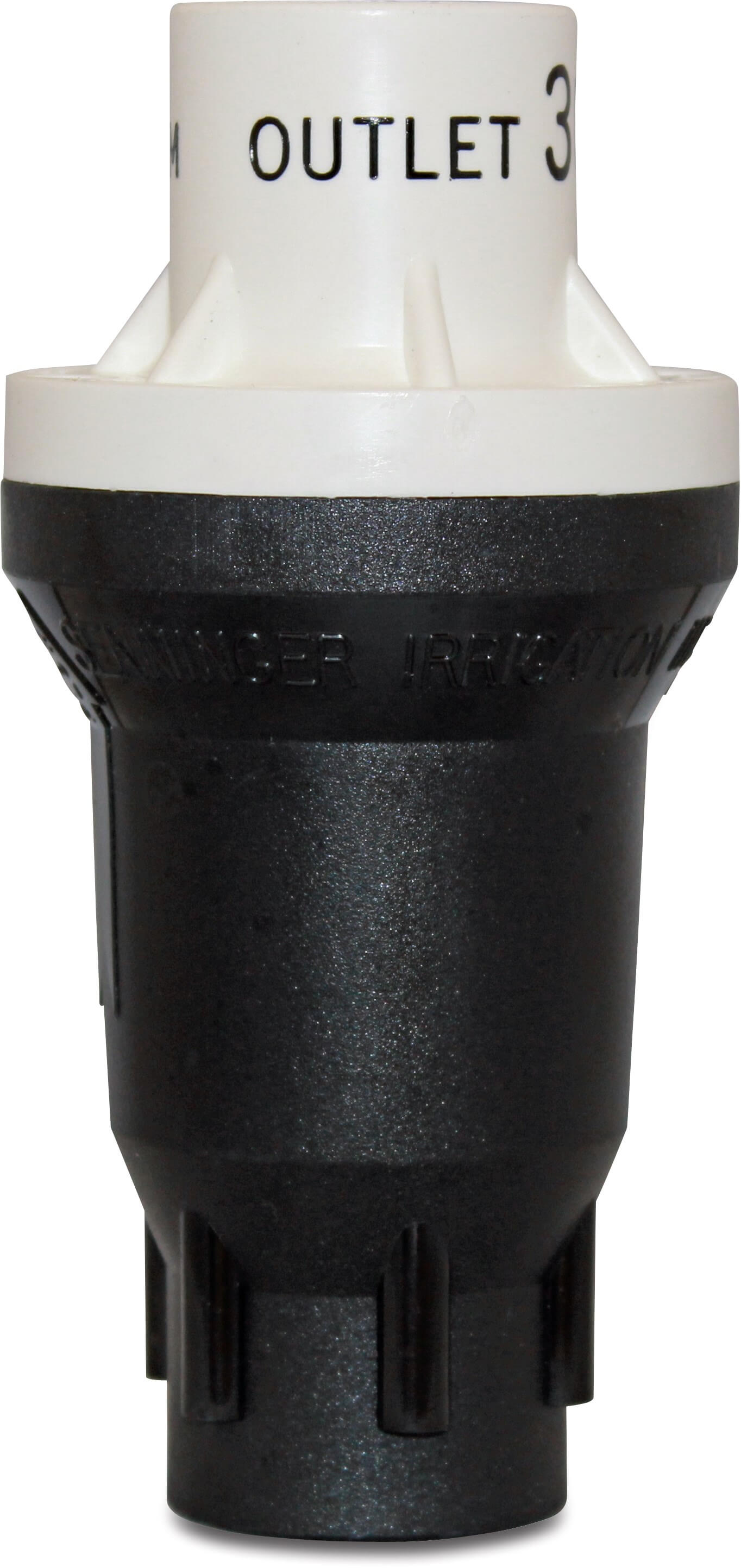 Senninger Pressure regulator plastic 1" female thread black/white type PMR-15