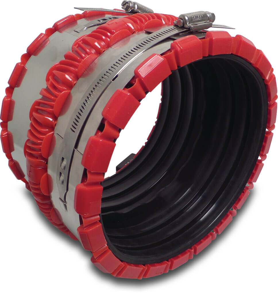 Flexible Rohrverbindung DN100 x 102 - 133 mm