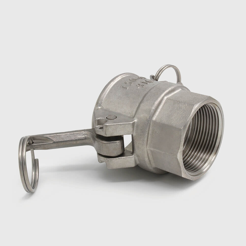 Quick coupler stainless steel 316 2" female part Camlock x female thread 16bar type Camlock D