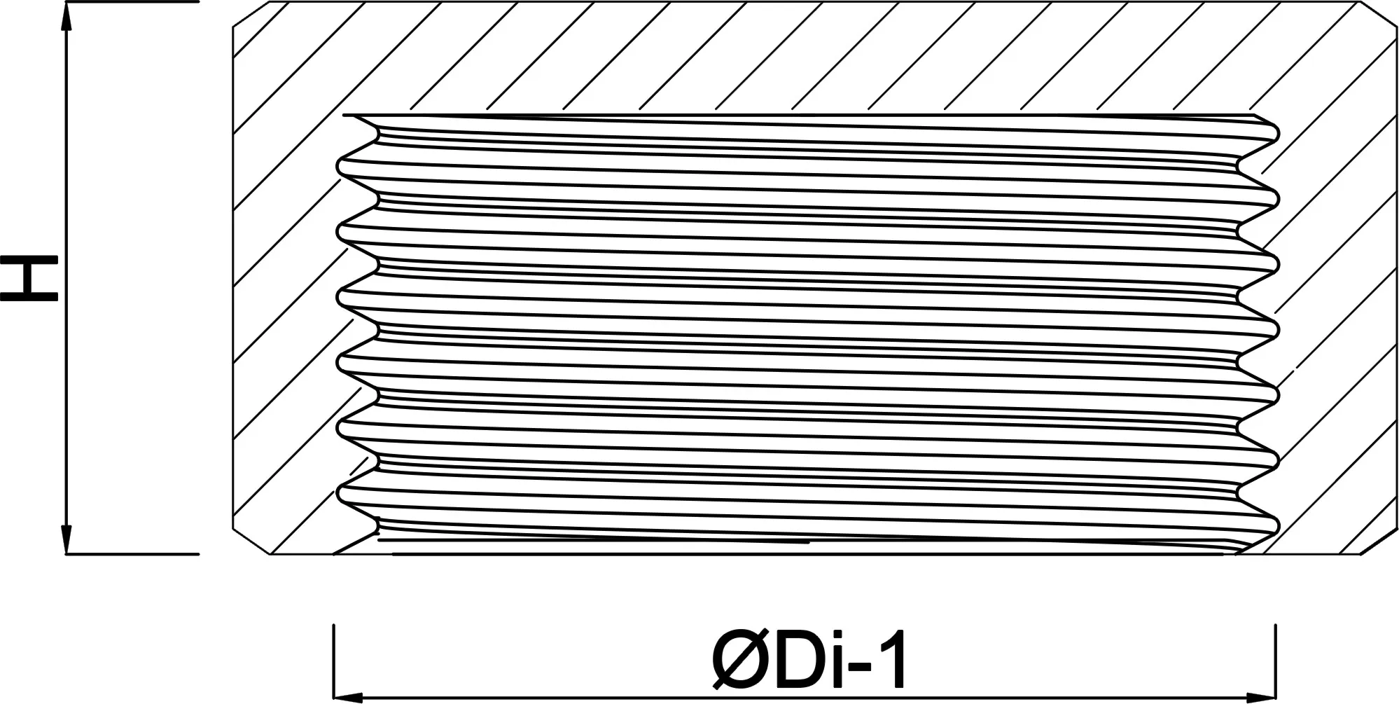 Profec Nr. 300 Sexkant ändstopp mässing 2" invändig gänga 30bar