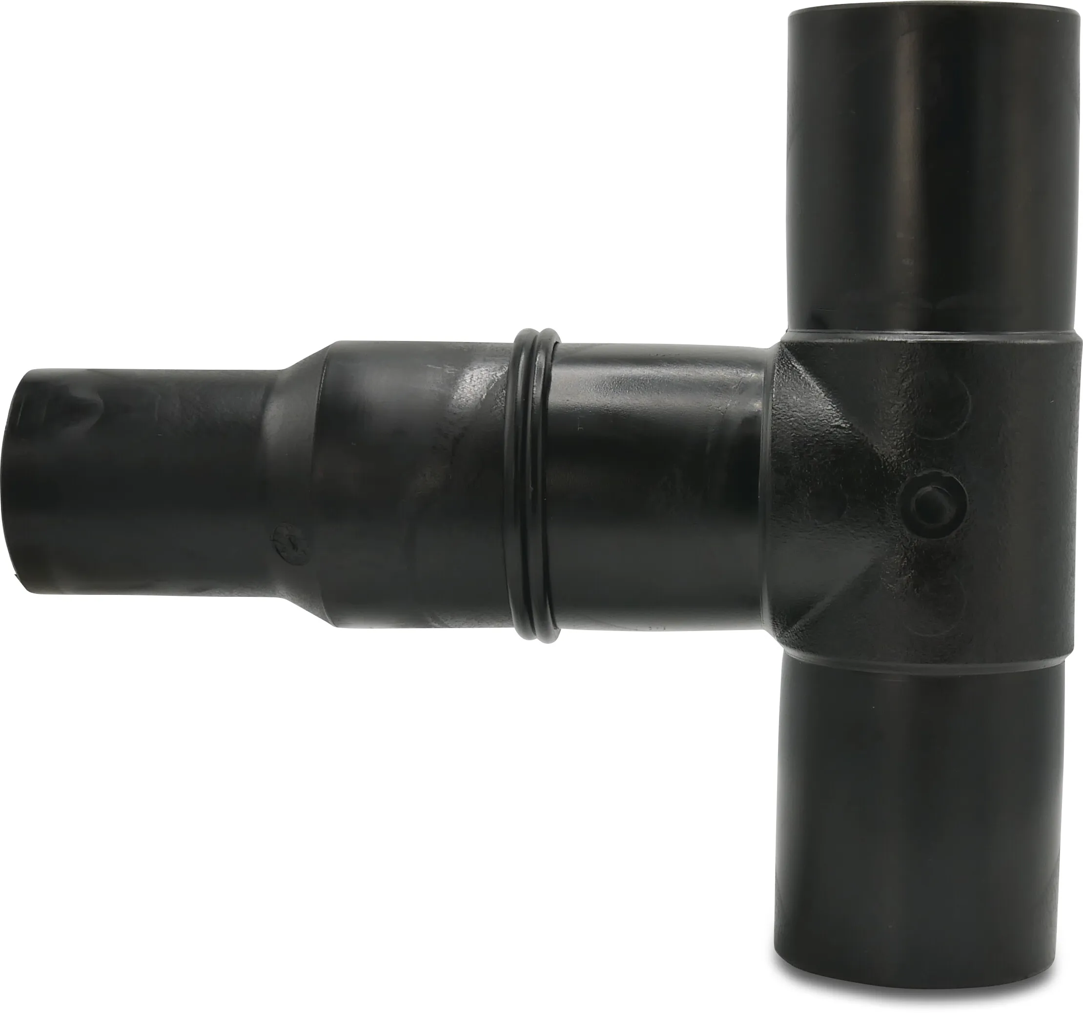 Profec Reducer T-piece 90° PE100 90 mm x 63 mm x 90 mm spigot SDR 17 10bar 10bar black DVGW