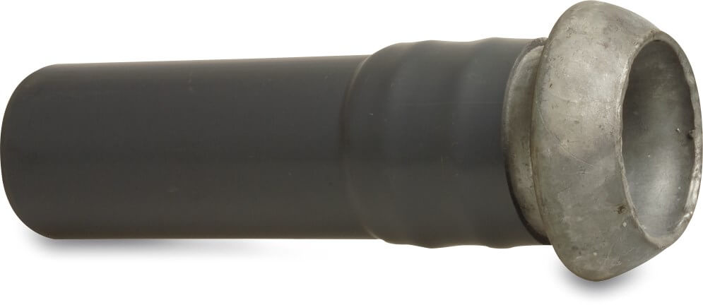 Quick coupler adaptor steel galvanised 108 mm x 110 mm male part Perrot x spigot type Perrot