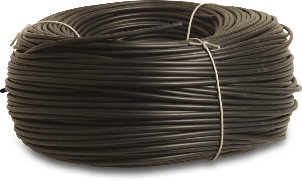 Druckrohr PE40 6 mm x 1,0 mm 4bar Schwarz 500m
