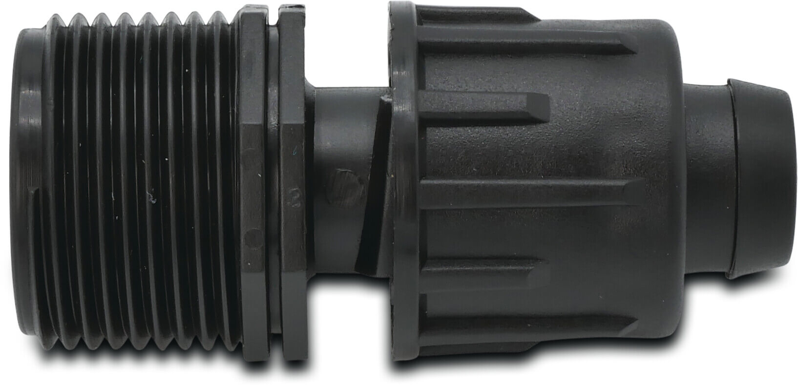 Adaptor PP 3/4" x 22 mm male thread x tape 6bar black