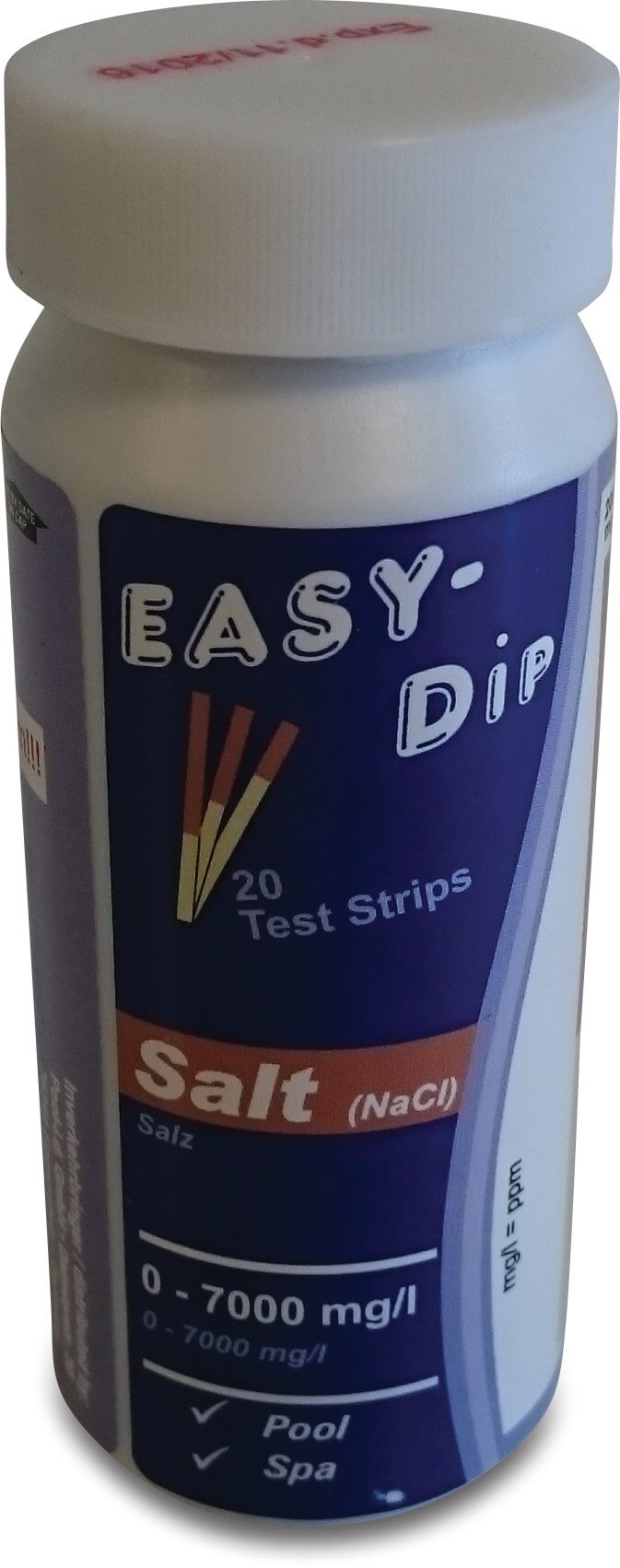 Pool-I.D. Teststribs til måling af salt (NaCl) 20 stk