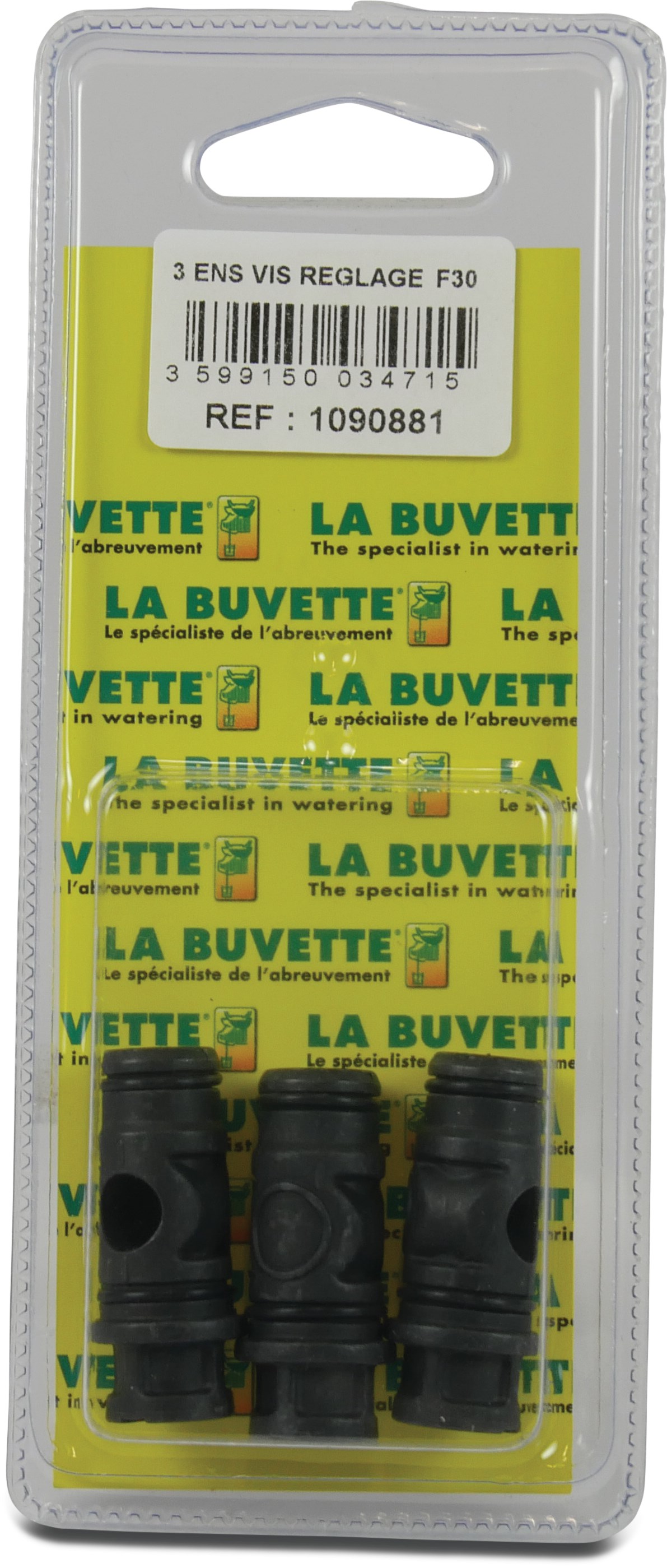 La Buvette Flow adjustment screw F 30 (x3) blister pack