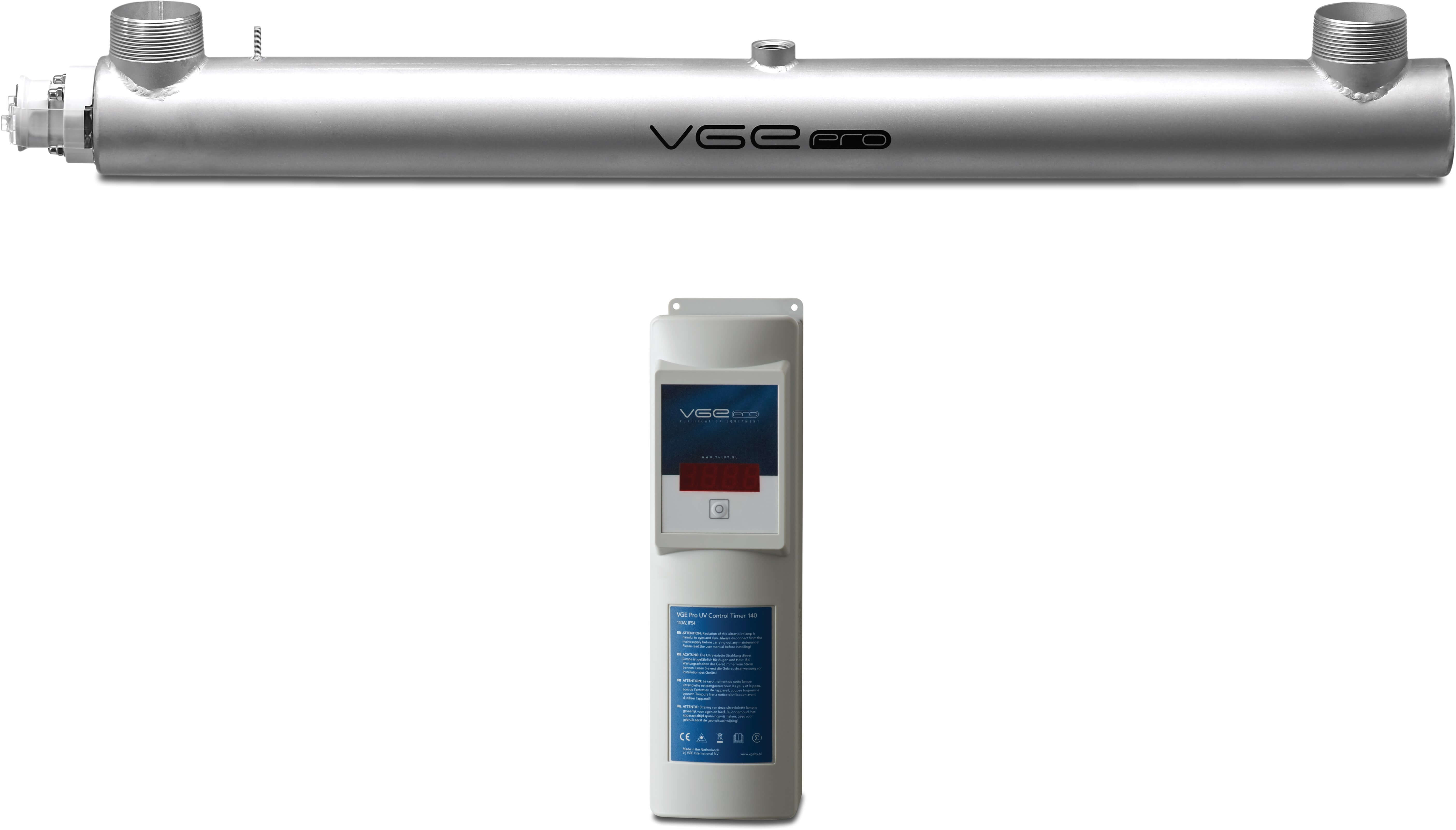 VGE Pro Niskociśnieniowa lampa UV type Control timer 140-76