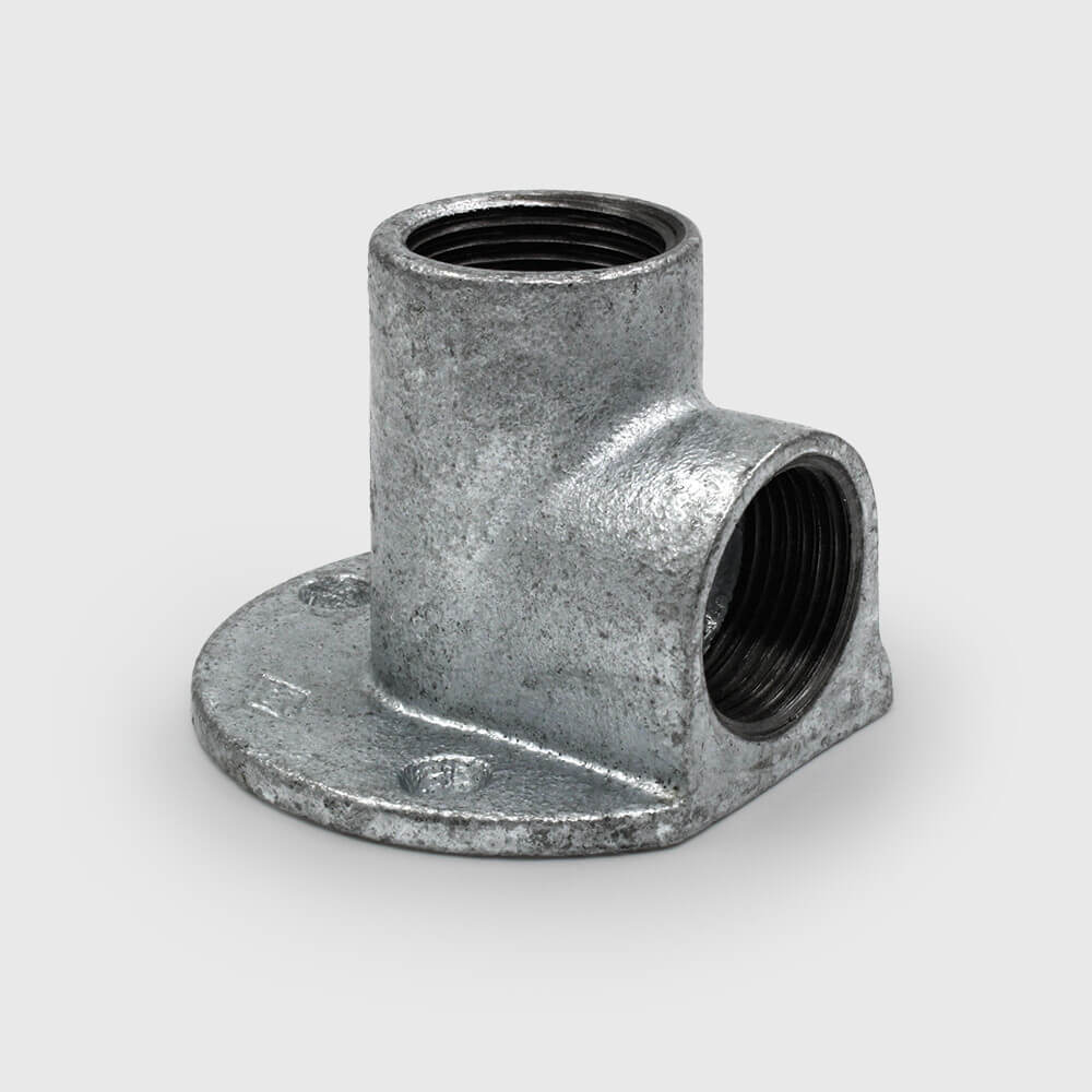 Profec Nr. 471 Deck elbow 90° cast iron galvanised 1/2" female thread 25bar DVGW