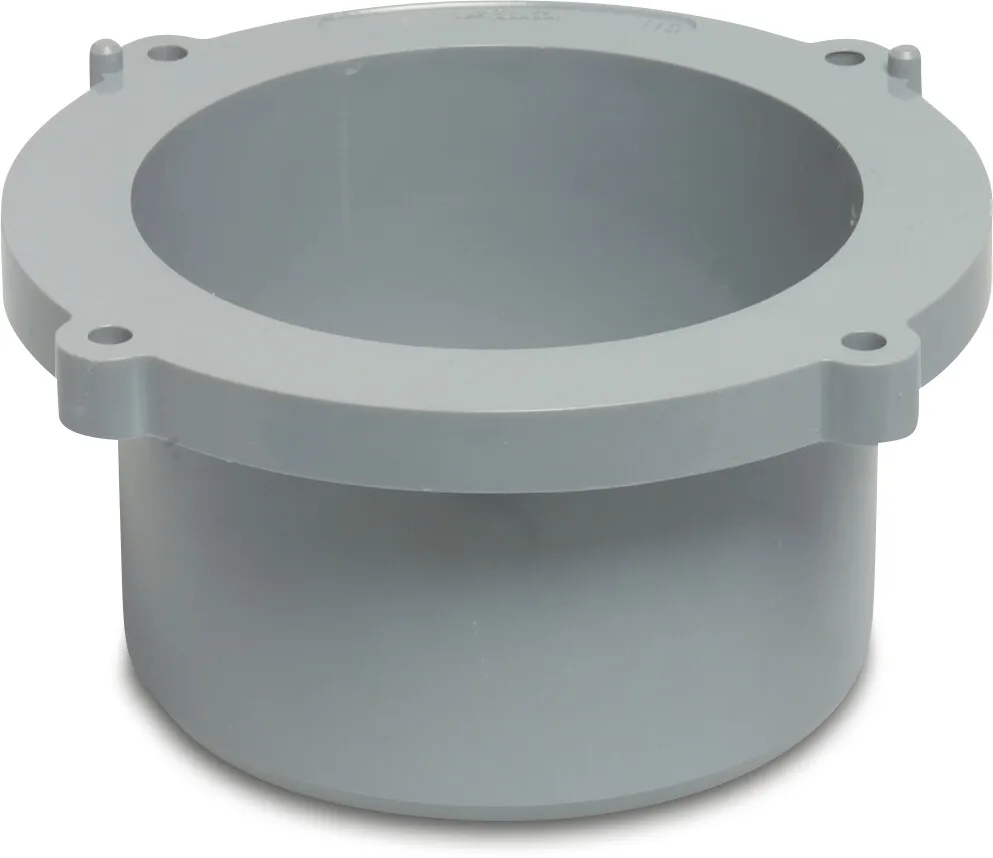 Décharge verticale PVC-U 110 mm collage mâle gris