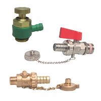 Brass drain valves