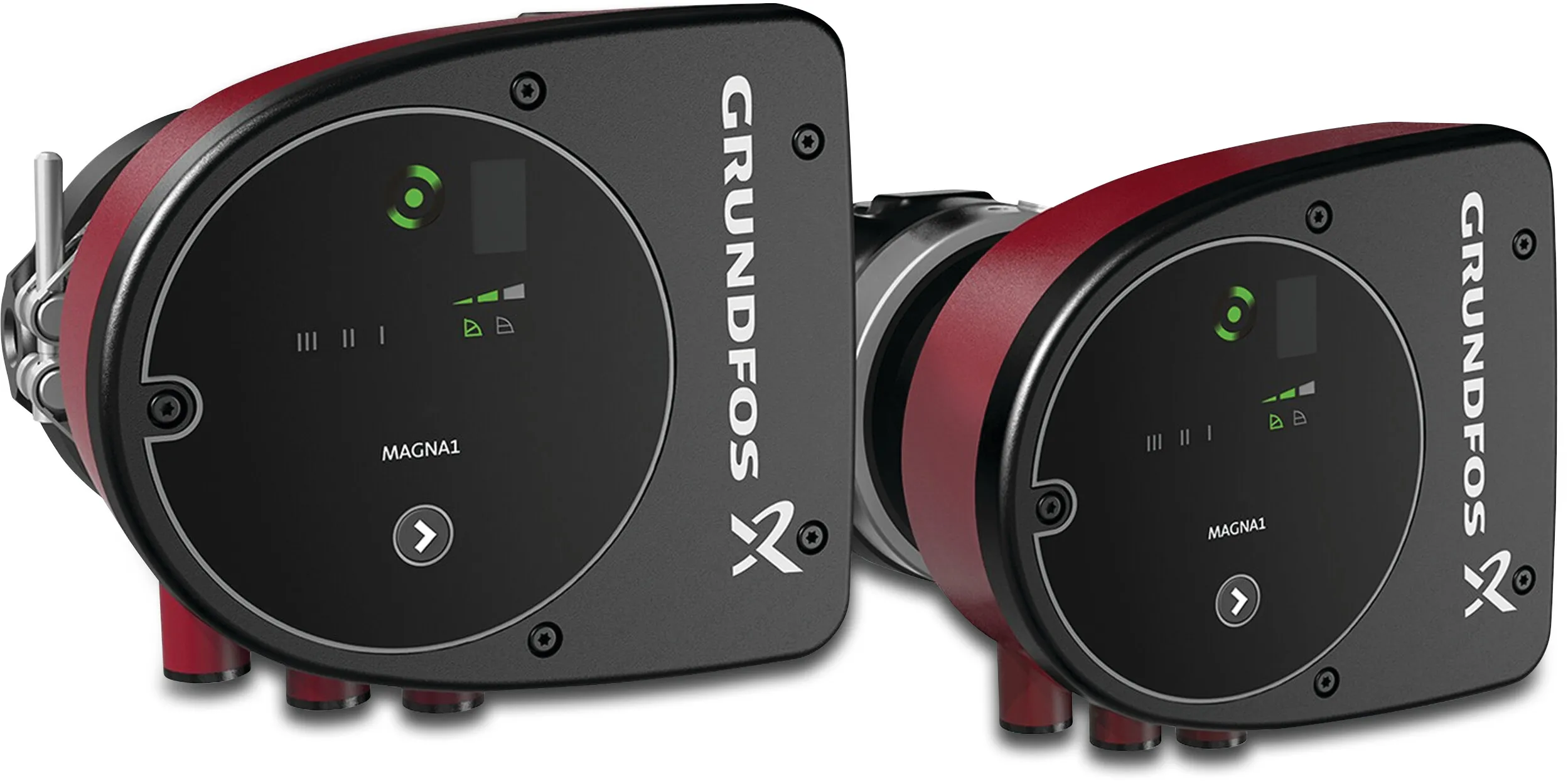 Grundfos Circulateur à double tête à vitesse variable fonte 2" filetage femelle 0.9A 230VAC type Magna1 D 32-60