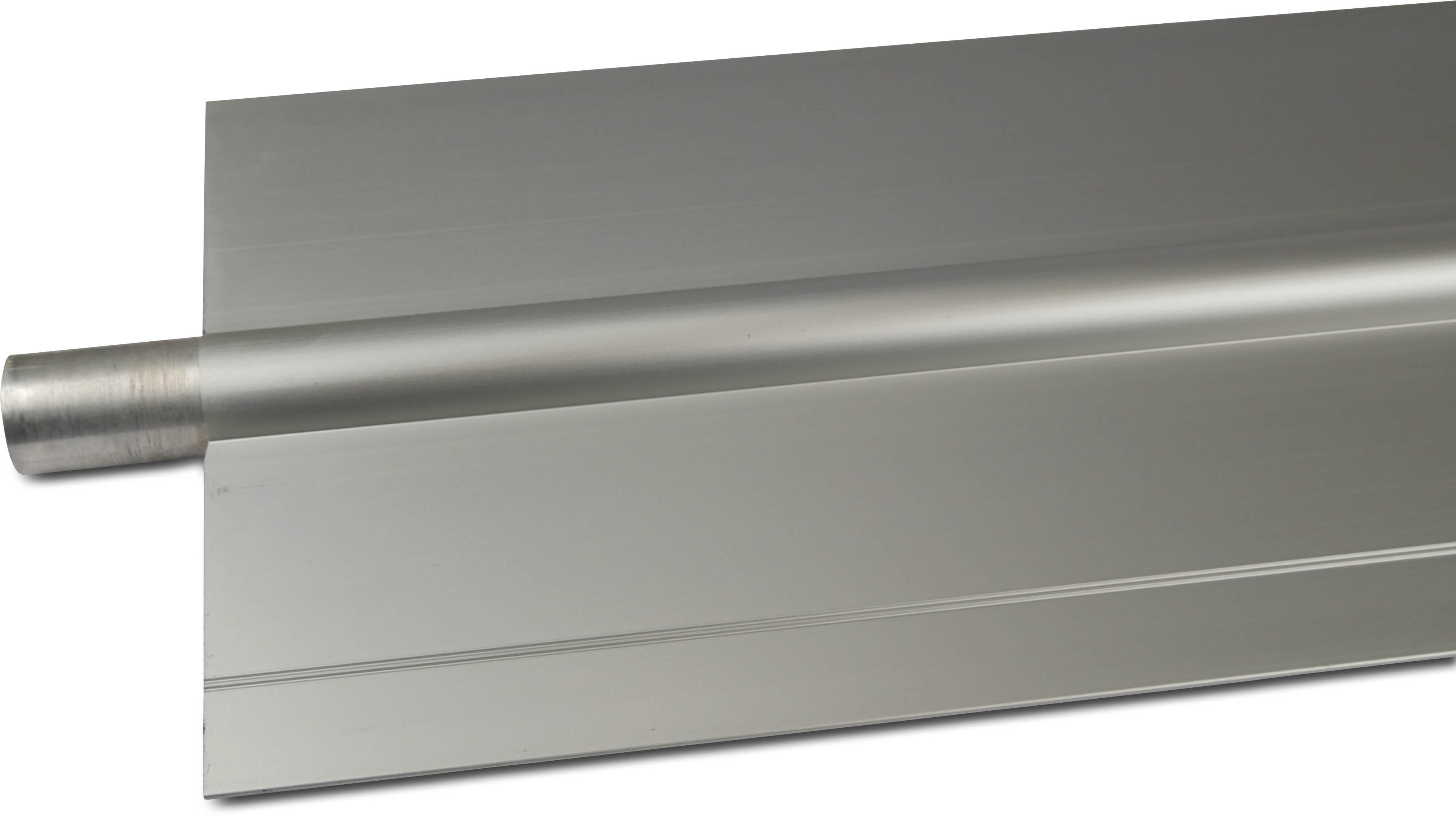 Twin-buis aluminium geanodiseerd 22 mm glad 1m