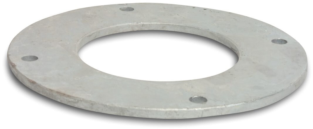 Losflansch Stahl Verzinkt 110 mm x 4" type rund