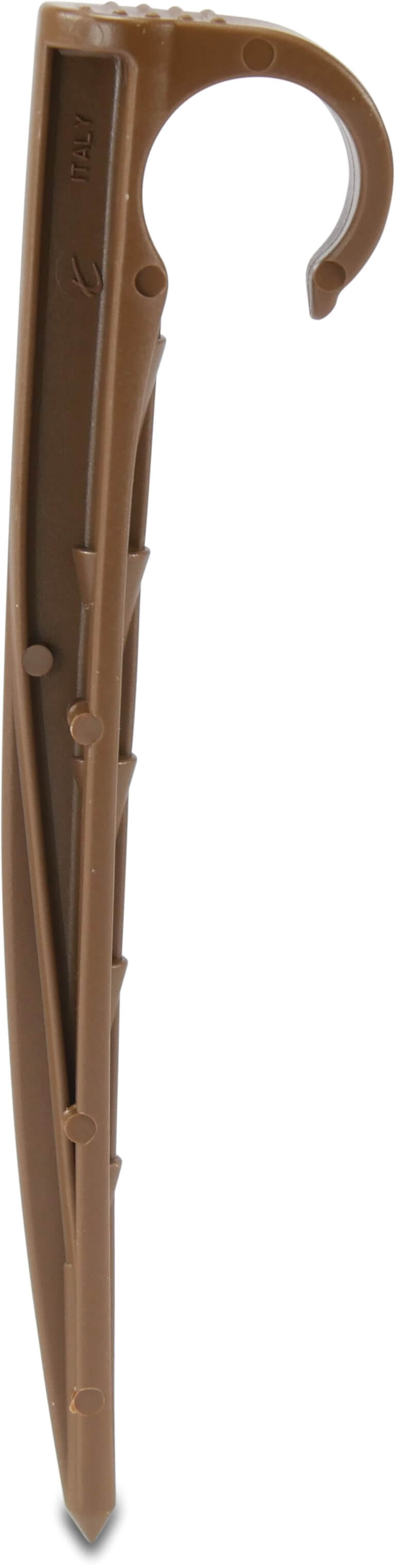 Tie-Down stake plastic 16 mm brown type C12