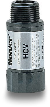 Hunter Terugslagklepje tegen nadruppelen PVC 1/2" binnendraad x buitendraad zwart type HC-050-050